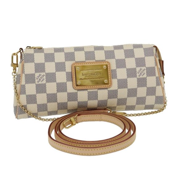 Damier Azur Eva 2Way Shoulder Hand Pouch - Picture 1 of 11